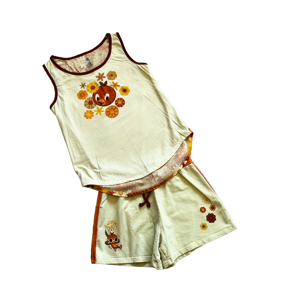 DISNEY Orange Bird Top/Shorts Set EPCOT International Flower/Garden Festival